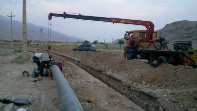 اجرای خط انتقال فاضلاب نهضت مسکن ملی شهید سلیمانی اردبیل